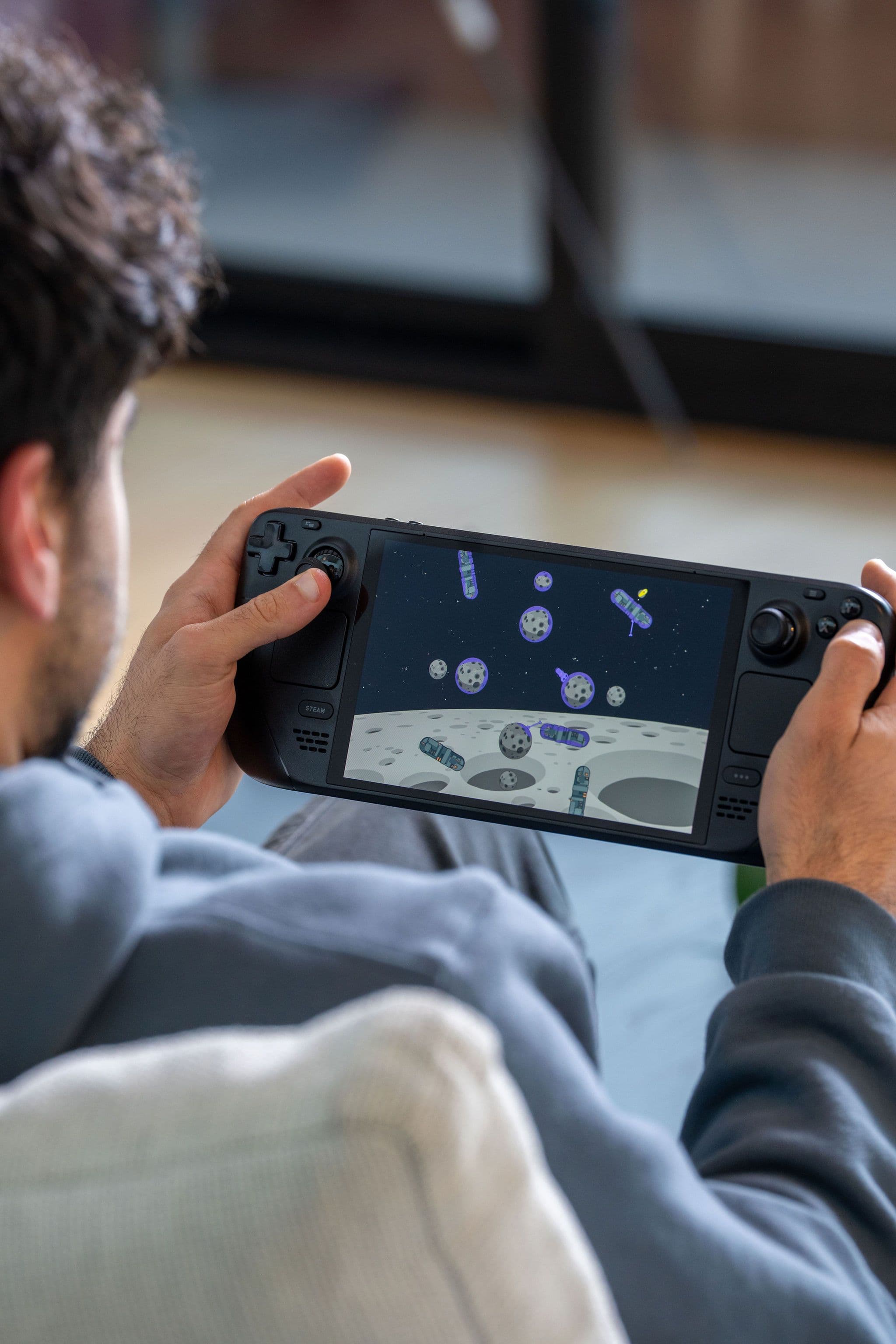 Steam Deck OLED in use